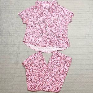 Kate Spade Heart Pajama Set Women’s Size XL